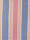 Ticking in pink, blue and beige stripes. Spain c.1950 - Lot of 2 pieces