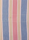 Ticking in pink, blue and beige stripes. Spain c.1950 - Lot of 2 pieces