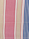 Ticking in pink, blue and beige stripes. Spain c.1950 - Lot of 2 pieces