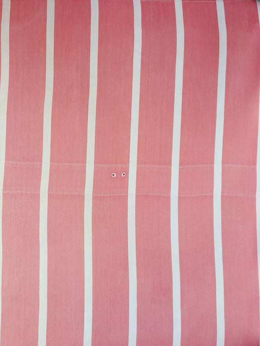 Ticking in pink and white stripes. Spain c.1950 - Lot of 2 pieces