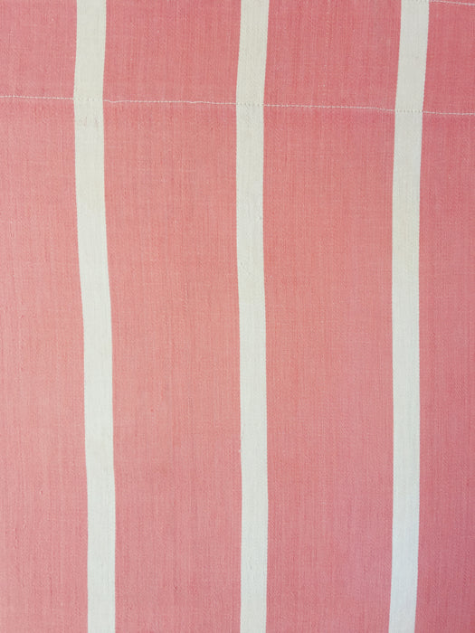Ticking in pink and white stripes. Spain c.1950 - Lot of 2 pieces