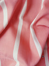 Ticking in pink and white stripes. Spain c.1950 - Lot of 2 pieces