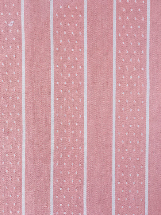 Pink Stripes Antique European Ticking Fabric Recovered Panels REC-RA-ROSA-023 - Ticking Depot