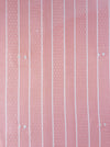 Ticking in pink and white stripes. Spain c.1950 - 102×72 cm