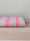 Ticking in pink and beige stripes. Spain c.1950 - 95×180 cm