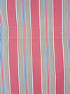 Ticking in pink and beige stripes. Spain c.1950 - 95×180 cm