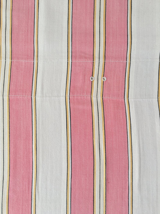 Ticking in pink and gray stripes. Spain c.1950 - Lot of 4 pieces