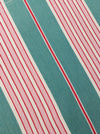 Ticking in green and pink stripes. Spain c.1940 - 81×41 cm