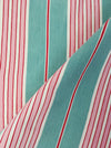 Ticking in green and pink stripes. Spain c.1940 - Lot of 4 pieces