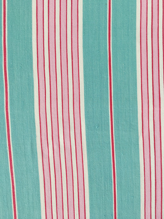 Ticking in green and pink stripes. Spain c.1940 - Lot of 4 pieces