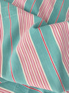 Ticking in green and pink stripes. Spain c.1940 - Lot of 4 pieces