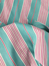 Ticking in green and pink stripes. Spain c.1940 - Lot of 4 pieces