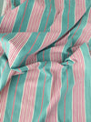 Ticking in green and pink stripes. Spain c.1940 - Lot of 4 pieces