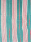 Ticking in green and pink stripes. Spain c.1940 - Lot of 2 pieces