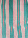 Ticking in green and pink stripes. Spain c.1940 - Lot of 2 pieces