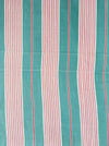 Ticking in green and pink stripes. Spain c.1940 - Lot of 2 pieces