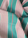 Ticking in green and pink stripes. Spain c.1940 - Lot of 2 pieces