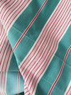 Ticking in green and pink stripes. Spain c.1940 - Lot of 2 pieces