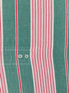 Ticking in green and pink stripes. Spain c.1940 - Lot of 2 pieces
