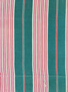 Ticking in green and pink stripes. Spain c.1940 - 82×116 cm