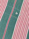 Ticking in green and pink stripes. Spain c.1940 - Lot of 2 pieces