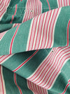 Ticking in green and pink stripes. Spain c.1940 - Lot of 3 pieces