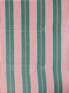 Ticking in green and pink stripes. Spain c.1940 - Lot of 3 pieces