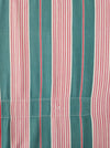 Ticking in green and pink stripes. Spain c.1940 - 133×190 cm