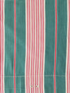 Ticking in green and pink stripes. Spain c.1940 - Lot of 2 pieces