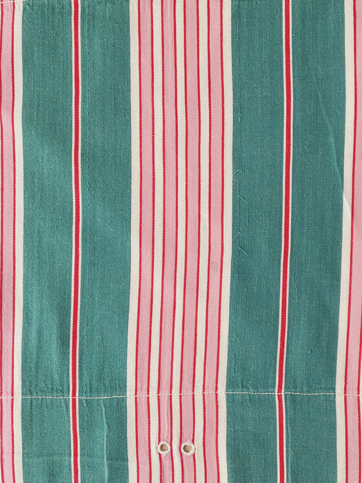 Ticking in green and pink stripes. Spain c.1940 - Lot of 2 pieces