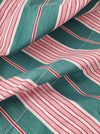 Ticking in green and pink stripes. Spain c.1940 - Lot of 2 pieces