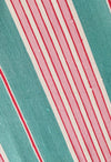 Ticking in green and pink stripes. Spain c.1940 - Lot of 2 pieces
