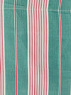 Ticking in green and pink stripes. Spain c.1940 - 200×168 cm