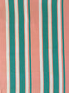 Ticking in green and orange stripes. Spain c.1940 - 119 cm × 3.86 meters