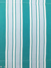 Ticking in green, white and gray stripes. Spain c.1940 - Lot of 2 pieces