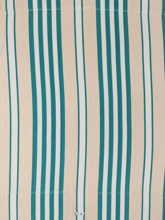 Ticking in green and beige stripes. Spain c.1940 - 138×46 cm