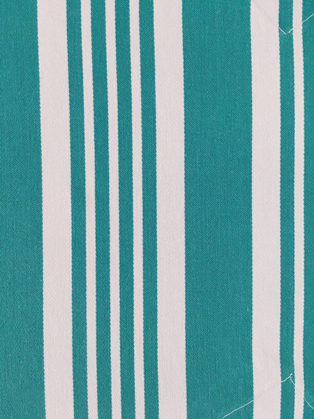 Ticking in green and white stripes. Spain c.1940 - Lot of 2 pieces