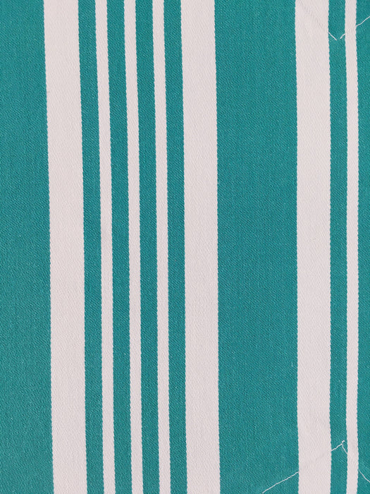Green Stripes Antique European Ticking Fabric Recovered Panels REC-RA-VERDE-008 - Ticking Depot