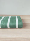Ticking in olive green and white stripes. Spain c.1960 - Lot of 2 pieces