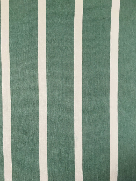 Ticking in olive green and white stripes. Spain c.1960 - Lot of 2 pieces
