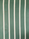Ticking in olive green and white stripes. Spain c.1960 - Lot of 2 pieces