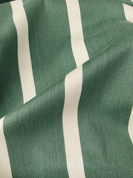 Ticking in olive green and white stripes. Spain c.1960 - Lot of 2 pieces