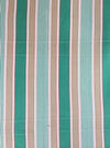 Ticking in green, beige and white stripes. Spain c.1950 - Lot of 3 pieces