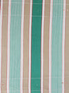 Ticking in green, beige and white stripes. Spain c.1950 - Lot of 3 pieces
