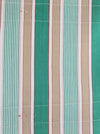 Ticking in green, beige and white stripes. Spain c.1950 - Lot of 3 pieces