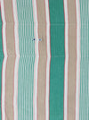 Ticking in green, beige and white stripes. Spain c.1950 - Lot of 2 pieces