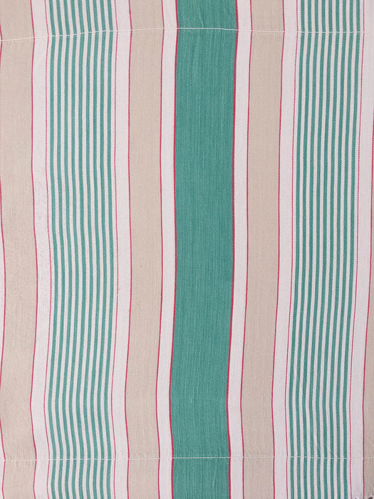 Green Stripes Antique European Ticking Fabric Recovered Panels REC-RA-VERDE-010E - Ticking Depot