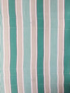 Ticking in green, beige and white stripes. Spain c.1950 - Lot of 3 pieces