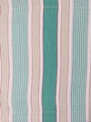 Ticking in green, beige and white stripes. Spain c.1950 - Lot of 3 pieces