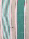 Ticking in green, beige and white stripes. Spain c.1950 - Lot of 3 pieces